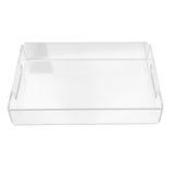 Acrylic Fruit Towel Tray Lightweight Breakfast Cheese Serving Tray with Handles for KTV Hotel V1294-YM0714-3118210235911