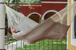 Mayan Legacy Queen Size Outdoor Cotton Dream Sands Hammock in Jardin Colour V97-TQDS