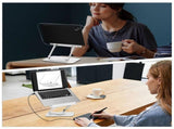 Multi-Functional White Acrylic Book Holder for Reading Hands-Free with Page Clips V1369-AZ3-W-20971
