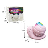 BT Speaker Night Light, Snail Starry Sky Projector Lamp, Creative Bedroom V1263-JX-7724