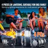 VEVOR LED Camping Lanterns Collapsible Battery Powered Flashlights Set of 4 V952-ZDSBXLEDYYDG6WEQKV9
