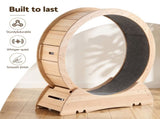 i.Pet Wooden Cat Exercise Wheel 91cm Indoor Cat Treadmill Large PET-CEW-D90-WOOD-NT