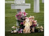 Solar Angel Statues for Outside Garden,12 Inch Solar Angel Figurines Light for Cemetery V1366-AZ2-W-14512