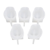 5pcs Cat Mold Microwave Freezer Safe Silicone 3D Cat Shaped Mold for Pudding Milk Jelly Chocolate V1294-YM0901-3117250123511