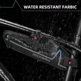 Bike Top or Under Tube Bag Reflective Material Road MTB Mountain Commuter Hybrid Ebike Tourer V382-TUBEBAGRBBLK