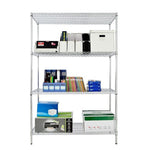 Modular Wire Storage Shelf 900 x 350 x 1800mm Steel Shelving V63-841121