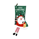 White Knitted Christmas Tree Skirt & Santa Stocking Combo Set Festive Holiday Home Decor Reusable V888-ELOSUNG54467