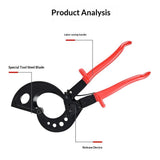 Cable Cutter and Ratchet Wire Cutter - Cuts Through Aluminum and Multi-Core Cables up to 240mm with V1192-AZ-W-0255