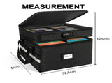 CARLA HOME Fireproof Document Box with Lock - Fabric - Office - Fireproof Document Safe V178-36523