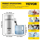 Water Distiller Purifier Pure Water Distiller Filters Water Distillation 4L Internal Stainless Steel V952-HR-1ZLSJ000000001V3