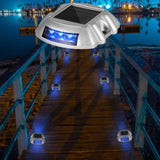 Driveway Lights 16-Pack, Solar Driveway Lights with Switch Button, Solar Deck Lights Waterproof, V952-TYNDD16JTBU000001V0