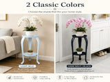 Plant Stand Indoor Outdoor 2 Tier 20" Tall Metal Potted Holder Rack Flower Pot Stand Heavy Duty V1370-AZ4-18822