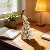5.1x2.6x7.2 Inch Mother Daughter Resin Figurine, Hugging Family Statue, Home Bedroom Living Room V1369-AZ3-W-10353
