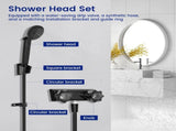 RV Shower Faucet Set with Handheld Showerhead and Hose, 4 Inch Metal Fixture for Camper Trailer, V1189-LC-LY-00125