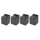 4PCS Sofa Risers Square 4in Porose Bed Lifts Furniture Risers for Fixing Small Pointy Feet Black V1294-YM0716-3117220169111