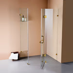 900 x 800mm Frameless 10mm Glass Shower Screen By Della Francesca 830421