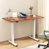 Artiss Standing Desk Motorised Dual Motor 140CM Rustic Brwon HASD-268-WHDF-RBDB-140