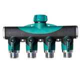 Water Hose Splitter - 2-Way Hose Manifold with Leak-Proof Connector Valves V1263-JX-4541
