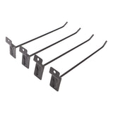 30PCS Panel Hooks Black Slatwall Hanger Thickened Easy Installation Anti Rust Display Pegs for V1294-YM0706-3117230143711