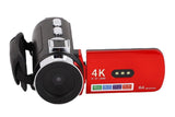 4K Video Camera Camcorder 64MP Vlogging Camera With 28X Digital Zoom for YouTube - Red Pro Version V1263-JX-6747-3