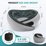 Travel Neck Pillows for Airplanes - 360&deg Ergonomic Memory Foam Travel Pillow - Relief Neck Pain with V1107-NECK PILLOW2