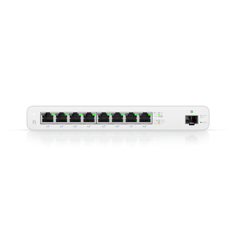 UBIQUITI UISP Router, 8-Port GbE Ports w/ 27V Passive PoE, For MicroPoP Applications, 110W PoE V177-L-NHU-UISP-R