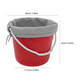 Garden Fruit Picking Basket Brown Plastic and Nylon Portable Harvester V1370-AZ4-14394