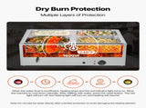 Commercial Food Warmer, 1500W Electric Stainless Steel Steam Food Warmer with Lid, 4-Pan Fast V952-SYSPBWQPTK41SB7R9002V3