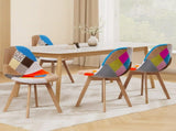 Artiss Dining Chairs Set of 4 Fabric Retro Replica DSW BA-BB-DSW-56FBX4