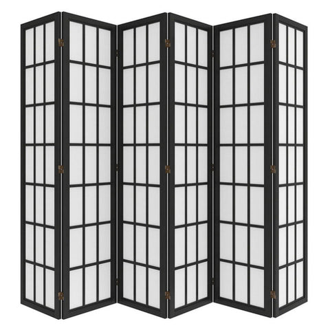 Levede 6 Panel Room Divider 170cm Freestanding Screen RD3003-6-BK