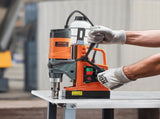 Magnetic Drill, 1450W Motor 1.6 in Boring Diameter,810 lbf Portable Electric Mag Drill Press, with V952-CLZTJ2J40MMMO8WSCV3