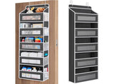 5-Tier Black Over The Door Organizer Heavy-Duty Hanging Storage with Anti-Tilt V888-ELOSUNG39177