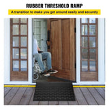 Rubber Ramp, 7.62 cm Rise Ramp Doorway, 3 Channels Cord Cover Rubber Solid V952-WFSLYP24X42X3I8PSV0