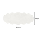 Marlow Floor Rug Area Rugs Cloud Fluffy 80X200cm White FR2030-80X200-WH