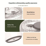 3.6L Press-Type Salad Spinner, Multifunctional Vegetable Dryer, Household Fruit Washer Drain Basket V1265-AE-008-01