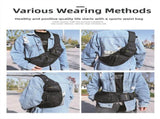Black And Grey Men's Vintage Chest Bag - Multi-functional Waterproof Crossbody Sling Bag for Outdoor V888-ELOSUNG17223