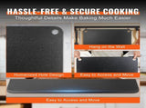 Pizza Steel, 20" x 14" x 3/8" Pizza Steel Plate for Oven, Pre-Seasoned Carbon Steel Pizza Baking V952-FXPSPSGB2014V3XP7V0