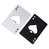 50Pcs Playing Card Bottle Opener Stainless Steel Portable Poker Card Bottle Opener for Kitchen Bar V1294-YM0901-3118240149811