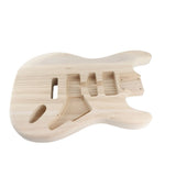 Unfinished Handcrafted Guitar Body Candlenut Wood Electric Guitar Body Guitar Barrel Replacement V1366-AZ2-W-18630