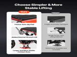 Motorcycle Lift, 1200lbs Weight Capacity, Wide Deck Motorcycle Scissor Jack, 4.1-15 in Height Range, V952-MTCXXSJJSGS1M2MZBV0