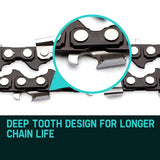 BAUMR-AG 2 x Chains for a 20" Bar Chainsaw, 76DL .325" Pitch .058" Gauge Low Kickback V219-CHNCHABMRA20D