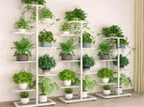 4-Tier Display Shelf Flower Pots Rack Plant Stand Potting Ladder Planter Stand Heavy Duty Storage V1294-YM0901-H38344W