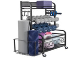 Home Gym Workout Equipment Organizer Yoga Mat Storage Weight Rack Dumbbell 870 x 405 x 1010 mm V952-LSDLYJJ4C313AAQ8JV0