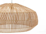 Solara Sphere Natural Hand-Woven Bamboo Cage Pendant Lamp Light V563-75234