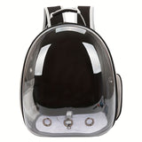 (GREEN)Replacement Transparent Pet Backpack with Zipper Closure - Heavy-Duty Structure, Ventilated V1106-CWBB002