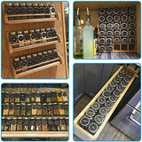 CARLA HOME 24 Glass Spice Jars with Lids, Shaker Tops, 180 Spice Labels, White Pen & Funnel for LSB-36271
