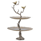 BIRD AND TREE CAKE STAND V742-76369