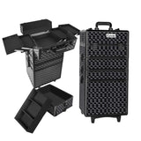 Embellir Makeup Case Beauty Trolley Cosmetic Organiser Box Travel Wheels Diamond CASE-MU-4T-081-DIBK