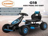 Kahuna G18 Kids Ride On Pedal Go Kart - Blue CAR-G18-BU