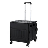 Emajin Shopping Trolley Cart 75L Foldable Black ST-75L-PLA-BK